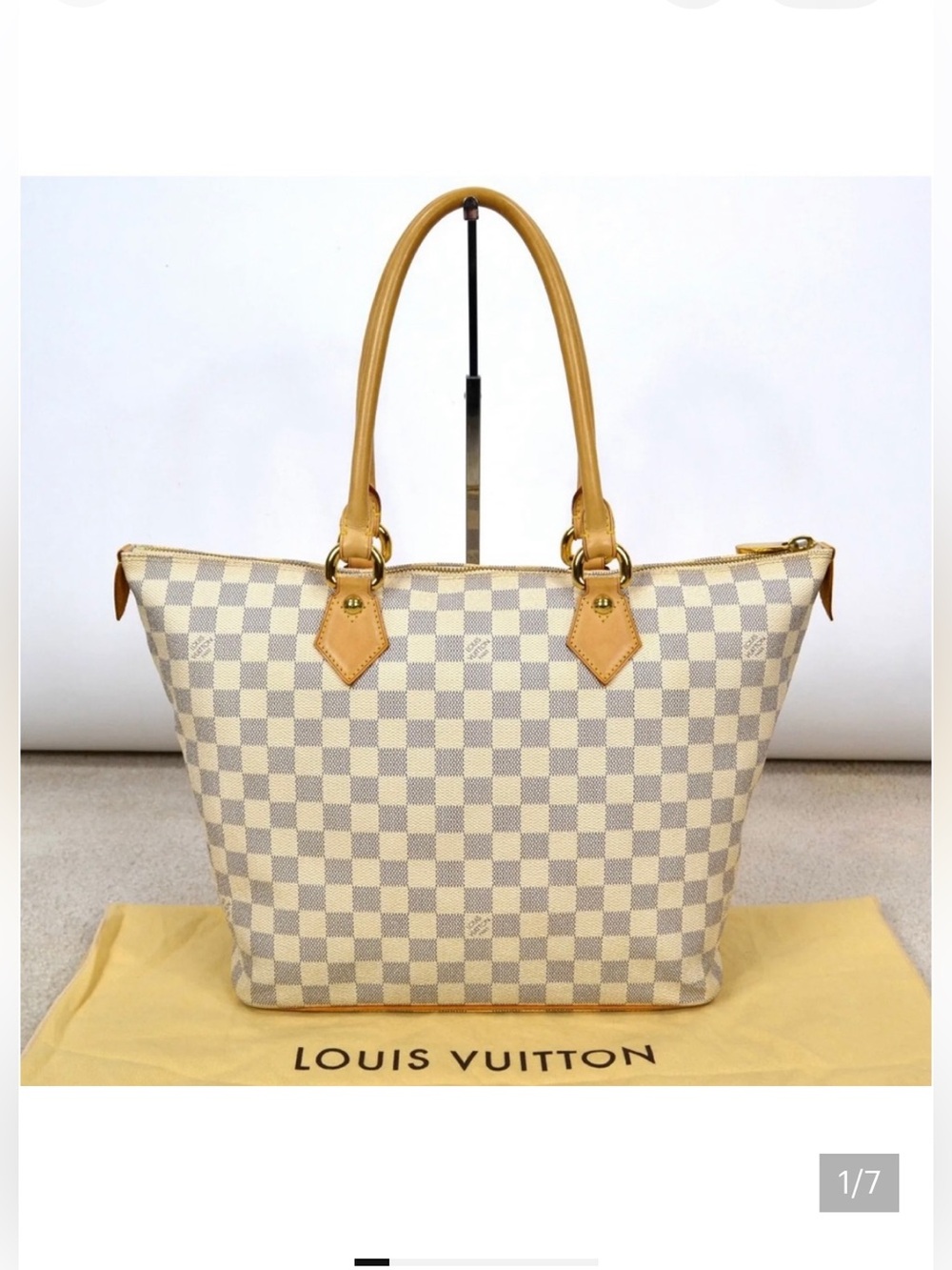 Authentic Louis Vuitton Saleya MM Damier Azur tote!!!